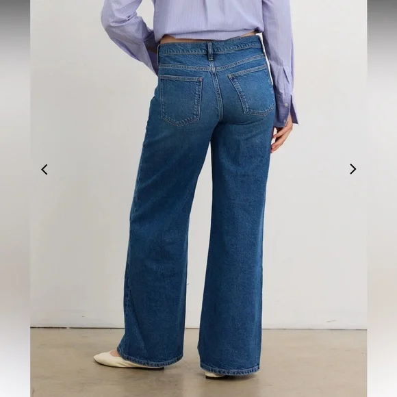 Hatch Relaxed Maternity Wide Leg Jeans - Picture 3 of 5